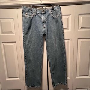 Carhartt Jeans Mens 40x30 (39x29) Straight Relaxed Fit Medium Wash Denim B450DP